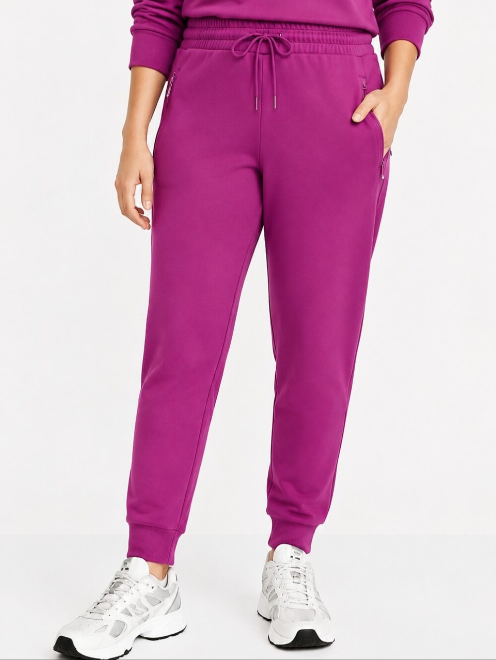 Old Navy Women High Rise Dynamic Fleece Jogger Sweatpants Virtual Orchid Size S